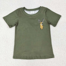 Load image into Gallery viewer, Baby Boys Green Deer Camo Short Sleeve Tee Shirts Tops
