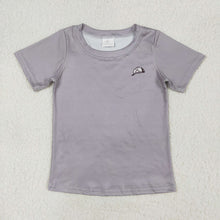 Load image into Gallery viewer, Baby Boys Grey Dog Short Sleeve Tee Shirts Tops
