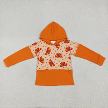 Load image into Gallery viewer, Baby Boys Thanksgiving Orange Long Sleeves Turkey Hoodies Tops
