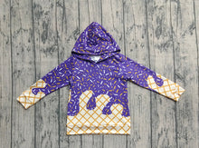 Load image into Gallery viewer, Baby Boys Purple Sprinkles Drips Team Hoodies Tops
