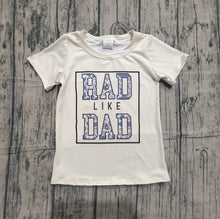 Load image into Gallery viewer, Baby Boys Short Sleeve Camo Rad Like Dad T-shirts Top

