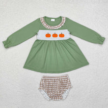 Load image into Gallery viewer, Sibling Girls Boys Pumpkins Rompers Bummie Outfits Clothes Sets
