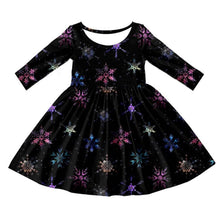 Load image into Gallery viewer, Baby girls snow flake dresses
