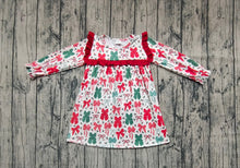 Load image into Gallery viewer, Baby Girls Christmas Red Green Bows Knee Length Dresses
