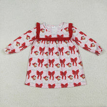 Load image into Gallery viewer, Sibling Baby Girls Chrsitmas Red Santa Bows Rompers Dresses Outfits
