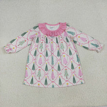 Load image into Gallery viewer, Sibling Baby Girls Christmas Trees Bows Rompers Dresses Outfits

