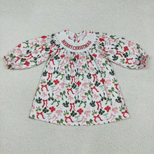 Load image into Gallery viewer, Sibling Baby Girls Smocked Embroidery Merry Christmas Rompers Dresses
