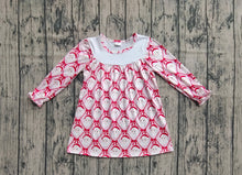 Load image into Gallery viewer, Baby Girls Christmas Red Blows Santa Plaid Knee Length Dresses
