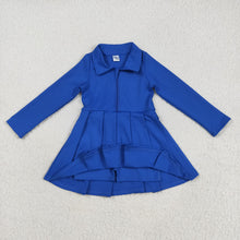 Load image into Gallery viewer, Sibling Baby Girls Long Sleeves Zipper Shots Yoga Activity Knee Length Dresses
