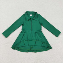 Load image into Gallery viewer, Sibling Baby Girls Long Sleeves Zipper Shots Yoga Activity Knee Length Dresses
