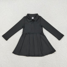Load image into Gallery viewer, Sibling 8 Colors Baby Girls Long Sleeves Zipper Yoga Knee Length Dresses
