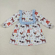 Load image into Gallery viewer, Sibling Baby Girls Farm House Animals Rompers Dresses Outfits
