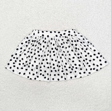 Load image into Gallery viewer, Baby Girls Halloween White Black Polka Dots Skirts
