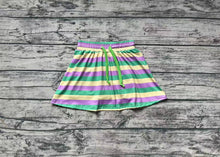 Load image into Gallery viewer, Baby Girls Mardi Gras Stripes Skorts Shorts Skirts
