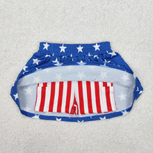 Load image into Gallery viewer, Baby Girls 4th Of July Stars Stripes Summer Skort Skirts
