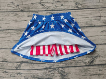 Load image into Gallery viewer, Baby Girls 4th Of July Stars Stripes Summer Skort Skirts
