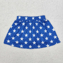 Load image into Gallery viewer, Baby Girls 4th Of July Stars Stripes Summer Skort Skirts

