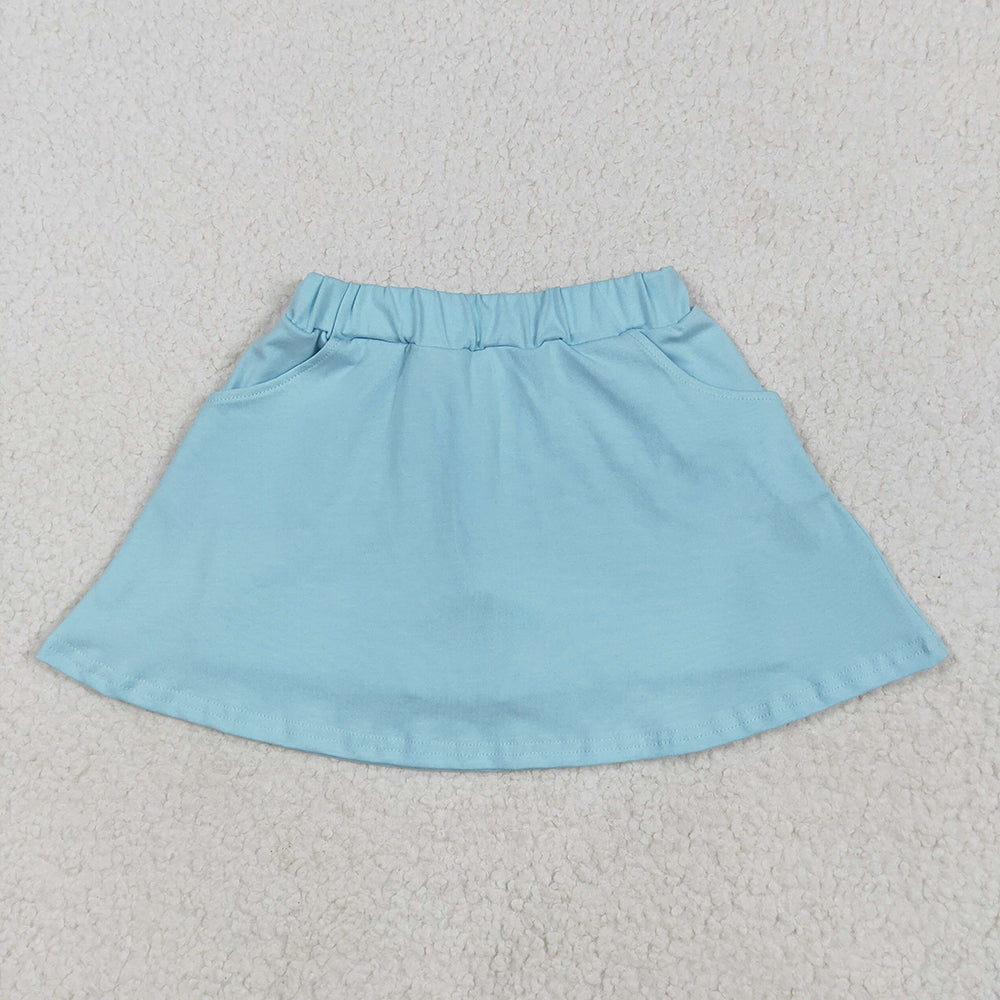 Baby Girls Aqua Pocket Cotton Skorts Skirts