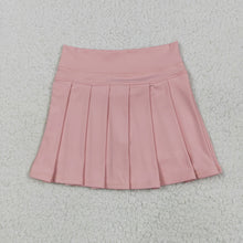 Load image into Gallery viewer, Baby Girls Pink Yoga Pleated Active Wear Skirts
