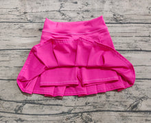 Load image into Gallery viewer, Baby Girls Hot Pink Yoga Active Wear Skorts Skirts
