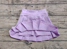 Load image into Gallery viewer, Baby Girls Lavender Yoga Active Wear Skirts
