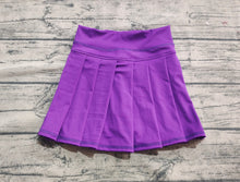 Load image into Gallery viewer, Baby Girls Purple Yoga Pleated Active Wear Skirts
