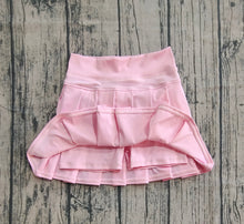 Load image into Gallery viewer, Baby Girls Light Pink Yoga Active Wear Pleated Skirts
