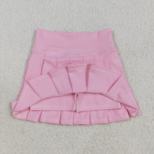 Load image into Gallery viewer, Baby Girls Light Pink Yoga Active Wear Pleated Skirts
