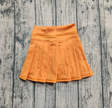 Load image into Gallery viewer, Baby Girls Orange Yoga Skorts Bottom Pleated Skirts
