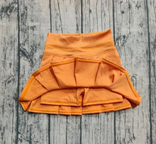 Load image into Gallery viewer, Baby Girls Orange Yoga Skorts Bottom Pleated Skirts
