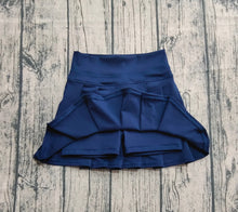 Load image into Gallery viewer, Baby Girls Navy Yoga Pleated Skorts Bottom
