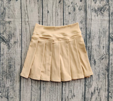 Load image into Gallery viewer, Baby Girls Khaki Yoga Skorts Pleated Skirts Bottom
