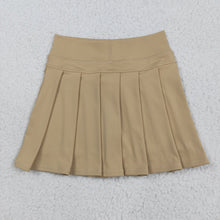 Load image into Gallery viewer, Baby Girls Khaki Yoga Skorts Pleated Skirts Bottom
