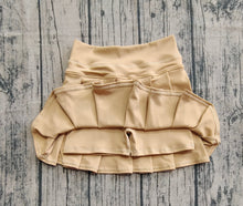 Load image into Gallery viewer, Baby Girls Khaki Yoga Skorts Pleated Skirts Bottom
