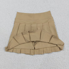 Load image into Gallery viewer, Baby Girls Khaki Yoga Skorts Pleated Skirts Bottom
