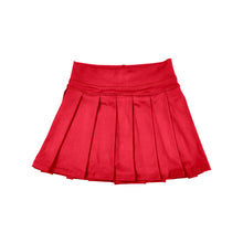 Load image into Gallery viewer, Baby Girls Red Yoga Skorts Bottom Pleated Skirts
