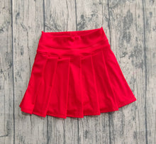 Load image into Gallery viewer, Baby Girls Red Yoga Skorts Bottom Pleated Skirts
