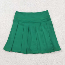 Load image into Gallery viewer, Baby Girls Green Yoga Skorts Pleated Skirts Bottom
