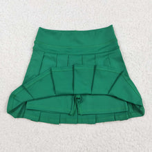 Load image into Gallery viewer, Baby Girls Green Yoga Skorts Pleated Skirts Bottom
