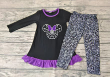 Load image into Gallery viewer, Baby girls spider Halloween legging pant sets
