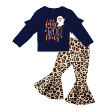 Load image into Gallery viewer, Baby girls halloween fabulous leopard pants clothes
