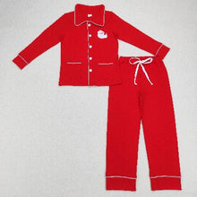 Load image into Gallery viewer, Family Christmas Santa 2pcs Button Ups Red Pajamas
