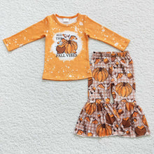 Load image into Gallery viewer, Sibling Baby Girls Fall Shirt Bell Pants Outfits Sets
