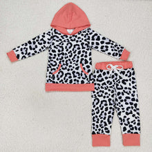 Load image into Gallery viewer, Sibling Baby Girls Hoodie Floral Top Pants Clothes Sets
