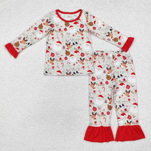 Load image into Gallery viewer, Sibling Girls Baby Boys Christmas Santa Deer Shirt Pants Pajamas
