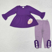 Load image into Gallery viewer, Sibling Baby Girls Football Team Tunic Stripes Legging Clothes Sets
