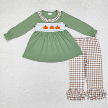 Load image into Gallery viewer, Sibling Girls Boys Pumpkins Rompers Bummie Outfits Clothes Sets
