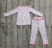 Load image into Gallery viewer, Baby Girls Pink Halloween Ghost BOO Top Pant Pajamas Sets
