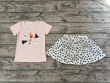 Load image into Gallery viewer, Baby Girls Halloween Pumpkin Top Skirts Clothes Sets
