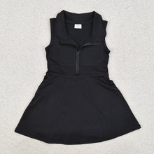 Load image into Gallery viewer, Baby Girls Black Athletic Active Wear Knee Length Dresses
